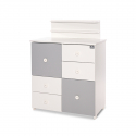 Συρταριέρα-αλλαξιέρα Lorelli® Cupboard White - Stone Grey