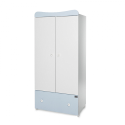 Ντουλάπα Lorelli® Exclusive White - Baby Blue