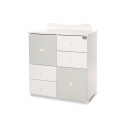 Συρταριέρα-αλλαξιέρα Lorelli® Cupboard White - Milky Green
