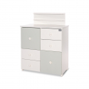 Συρταριέρα-αλλαξιέρα Lorelli® Cupboard White - Milky Green