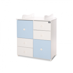Συρταριέρα-αλλαξιέρα Lorelli® Cupboard White - Baby Blue