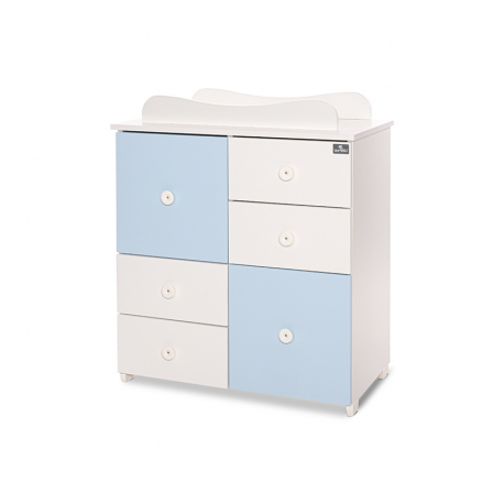 Συρταριέρα-αλλαξιέρα Lorelli® Cupboard White - Baby Blue
