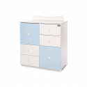 Συρταριέρα-αλλαξιέρα Lorelli® Cupboard White - Baby Blue