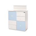 Συρταριέρα-αλλαξιέρα Lorelli® Cupboard White - Baby Blue