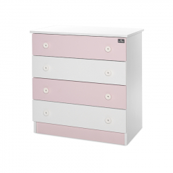 Συρταριέρα Lorelli® White - Orchid Pink