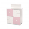 Συρταριέρα-αλλαξιέρα Lorelli® Cupboard White - Orchid Pink