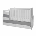 Πολυμορφικό κρεβάτι Lorelli® Maxi Plus White/Stone Grey