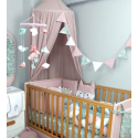 Γιρλάντα με σημαιάκια Baby Star Spring Ροζ-Βεραμάν 3m