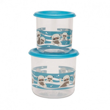 Sugarbooger® σετ 2 μεγάλα δοχεία αποθήκευσης φαγητου Good Lunch® Baby Otter
