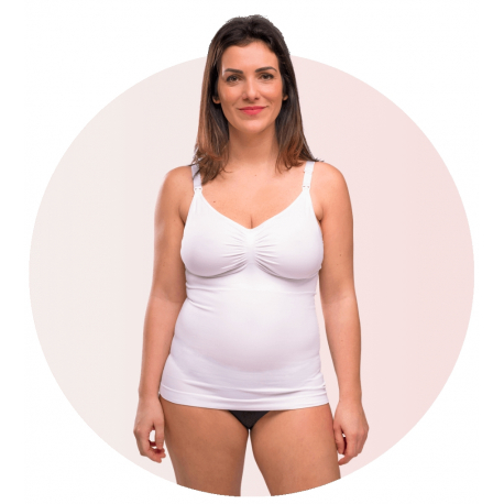 Mπλουζοσουτιέν θηλασμού Cariwell Seamless Shapewear Λευκό S