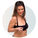 Σουτιέν θηλασμού Carriwell™ Seamless Maternity&Nursing Bra Μαύρο L