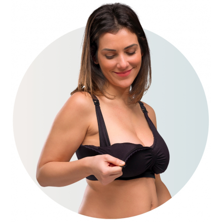 Σουτιέν θηλασμού Carriwell™ Gel-Support Maternity &amp; Nursing Bra Μαύρο S