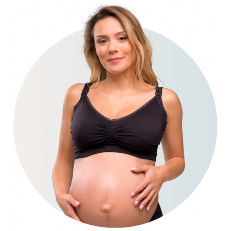 Σουτιέν θηλασμού Carriwell™ Gel-Support Maternity &amp; Nursing Bra Μαύρο S