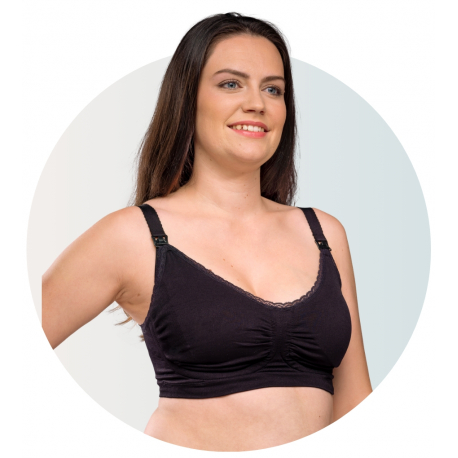 Σουτιέν θηλασμού Carriwell™ Gel-Support Maternity &amp; Nursing Bra Μαύρο S