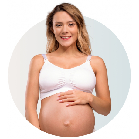 Σουτιέν θηλασμού με ενίσχυση Carriwell Padded Maternity&amp;Nursing Bra Λευκό M