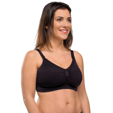 Σουτιέν θηλασμού με ενίσχυση Carriwell Padded Maternity&amp;Nursing Bra Μαύρο M