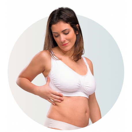 Σουτιέν θηλασμού Carriwell Gel-support Padded Maternity&amp;Nursing Bra Λευκό M