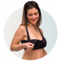 Σουτιέν θηλασμού Carriwell Gel-support Padded Maternity&Nursing Bra Μαύρο M