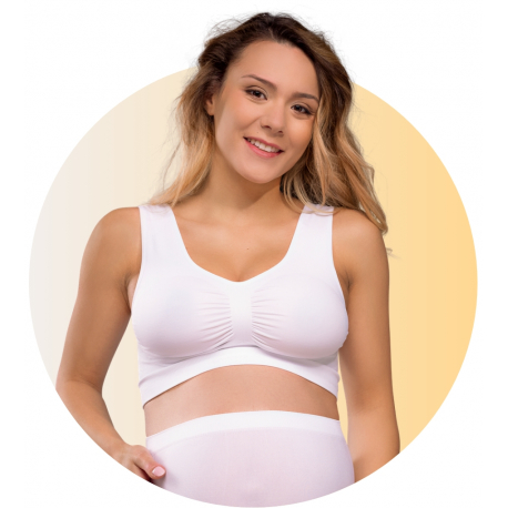 Σουτιέν εγκυμοσύνης Carriwell Seamless Maternity Bra Λευκό S