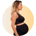 Σουτιέν εγκυμοσύνης Carriwell Seamless Maternity Bra Μαύρο S