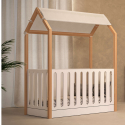 Βρεφικό Κρεβάτι Casababy La Maison Λευκό-Φυσικό