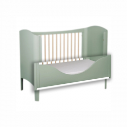 Κάγκελο μετατροπής σε παιδικό κρεβάτι Troll Nursery Wave Light Green