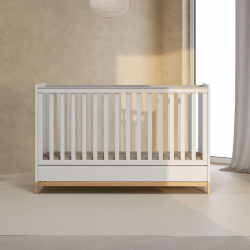 Βρεφικό Κρεβάτι Casababy Zoom White μετατρεπόμενο σε προεφηβικό