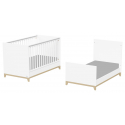 Βρεφικό Κρεβάτι Casababy Zoom White μετατρεπόμενο σε προεφηβικό