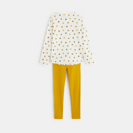 Okaidi Pyjama 2 pieces en jersey cotele motifs chats