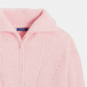 Okaidi Φόρεμα-πουλόβερ ροζ με γιακά με φερμουάρ