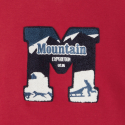 Okaidi Μπλούζα φούτερ Mountain Expedition κόκκινη για αγόρια