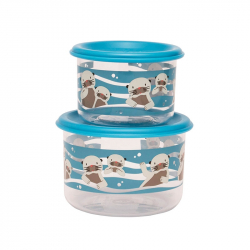 Sugarbooger® σετ 2 μικρά δοχεία αποθήκευσης φαγητου Good Lunch® Baby Otter