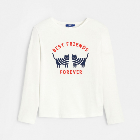 Okaidi Μπλούζα με μήνυμα best friends forever μπλε για κορίτσια