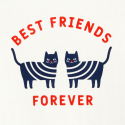 Okaidi Μπλούζα με μήνυμα best friends forever μπλε για κορίτσια