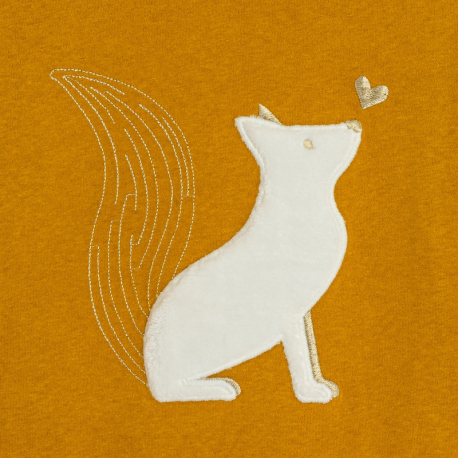 Okaidi Μπλούζα μοτίβο ζώου με χρυσό κέντημα