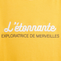 Okaidi T-shirt a message Aventure jaune fille