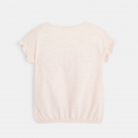 Okaidi T-shirt blousant brode rose fille