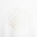 Okaidi T-shirt manches plissees motif sequin blanc fille