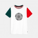 Okaidi T-shirt special fan de foot rouge garcon