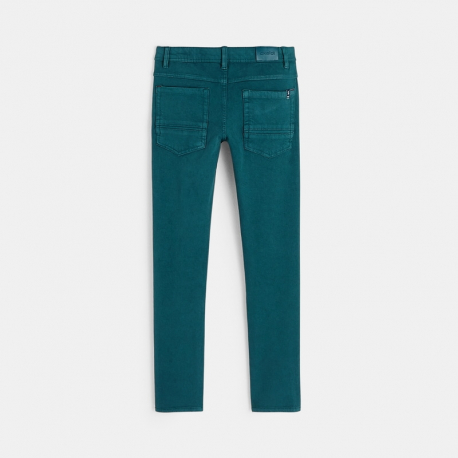 Okaidi Pantalon slim bi-stretch vert garcon