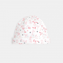 Obaibi Bonnet jersey imprime fleuri rose bebe fille