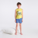 Okaidi Pyjama short en jersey jaune garcon