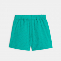 Okaidi Short leger en broderie anglaise vert fille