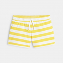 Okaidi Short en molleton raye jaune fille