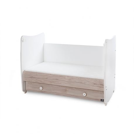 Πολυμορφικό κρεβάτι Lorelli® Dream White - Light Oak 70x140 cm