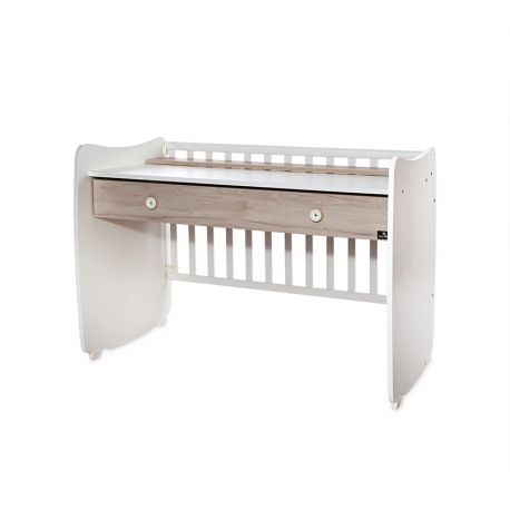 Πολυμορφικό κρεβάτι Lorelli® Dream White - Light Oak 70x140 cm