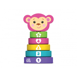 Ξύλινος πύργος στοίβαξης Kids Hits Μαϊμού
