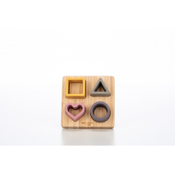 Σχήματα σε ξύλινη βάση Free 2 Play by FreeON® Ροζ