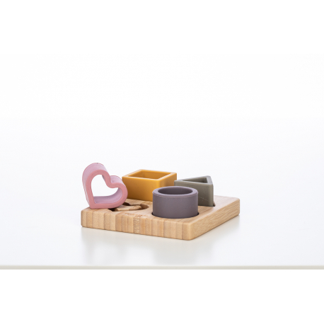 Σχήματα σε ξύλινη βάση Free2Play by FreeON® Ροζ