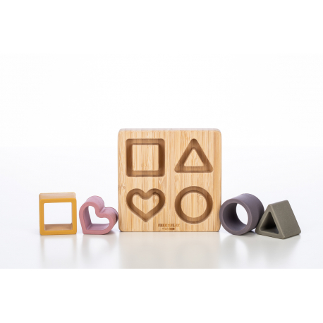 Σχήματα σε ξύλινη βάση Free2Play by FreeON® Ροζ